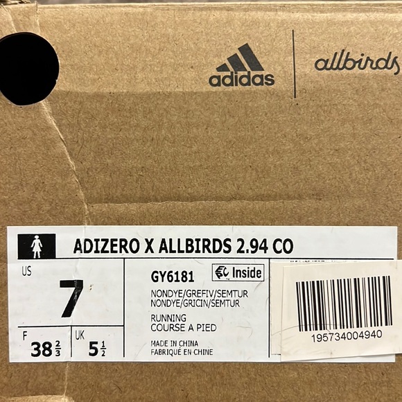 Adizero x Allbirds 2.94 CO Running Shoes - Picture 3 of 3